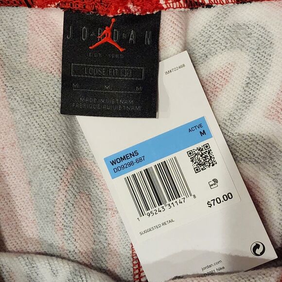 Nike Air Jordan Sweatpants Joggers AOP Women's Medium Loose Fit DD9298-687 NWT - Picture 4 of 4